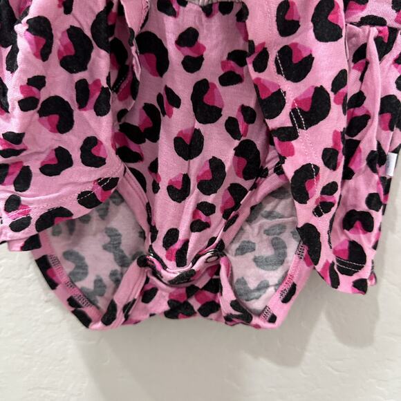 Posh Peanut Pink Cheetah Animal Print Skirted Bodysuit - Picture 5 of 7